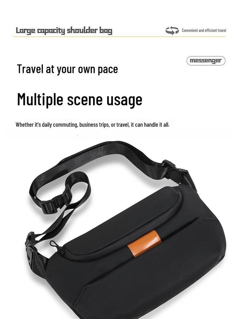 Trendy Men's Minimalist Crossbody Backpack: Lightweight, Stylish, and Functional for Outdoor Use