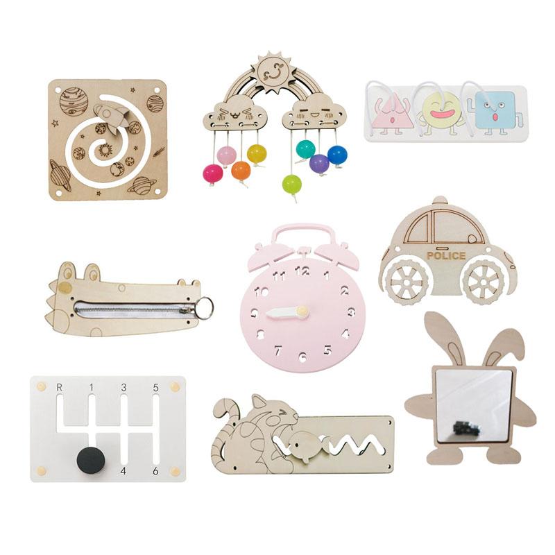 Baby Busy Board Diy Parts Sensory Boards Kids Activity Busyboard Accessories For Children Early Educational Learning Skill Toys