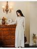 Women's French Stand Collar Belted Long Dress - Early Spring 2026, Elegant and Stylish with a High-End Waist-Cinched Design.