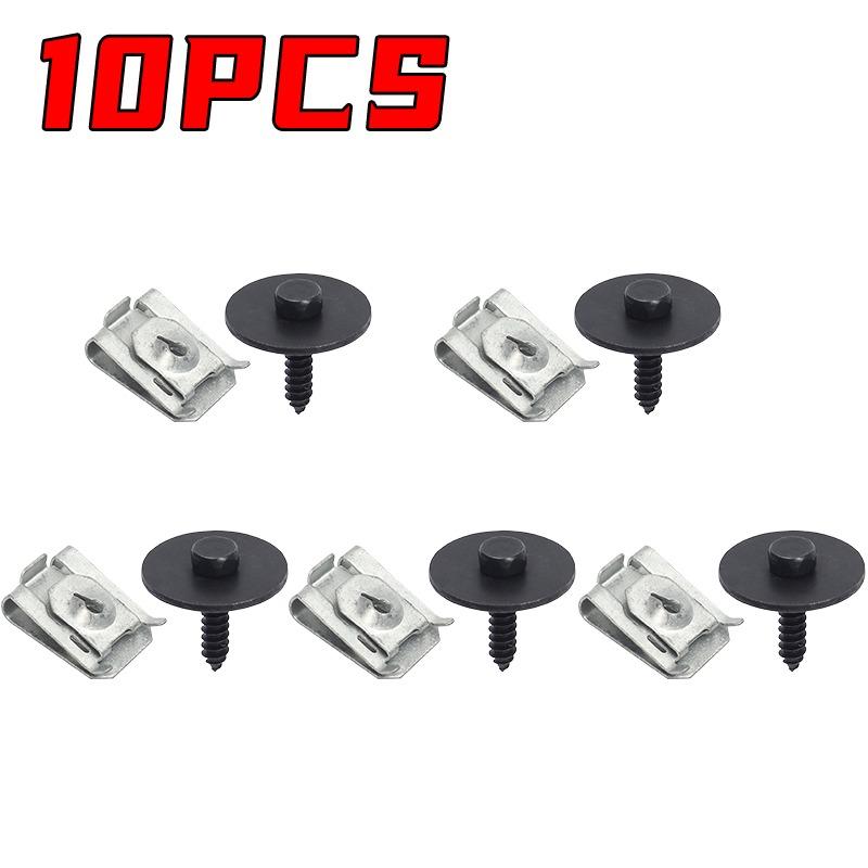 Screw and Self-Locking U-Nut Kit Auto Bumper Cover and Fender Liner Fender for BMW 07149126886 07146951655 Nut Bolt Accessories