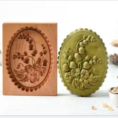 Ustensiles de cuisson pour faire des biscuits Moule à biscuits en bois Accessoires de cuisine Moule de cuisson Tampon à biscuits