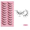 Natürliche, schlanke, falsche Wimpern, dicke, kleine Teufelswimpern, Cos Big Eye Barbie-Wimpern