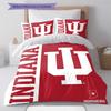 Indiana Hoosiers Pattern Bedding Set Quilt Cover Pillowcase Home Decor Gift (1 * duvet cover + 2 * pillowcase, without core)