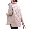 White Duck Down Down Jacket Women's Mid-length Winter New Large Size Stand-up Collar Jacket Women