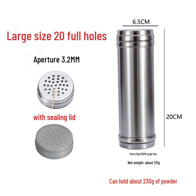 LIEI Stainless Steel Seasoning Shaker Set (5-Pack)