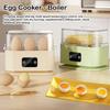 Portable Mini Multifunctional Egg Steamer 6 Adjustable Time Setting Breakfast Egg Maker 6 Eggs Boiled Machine Egg Cooker