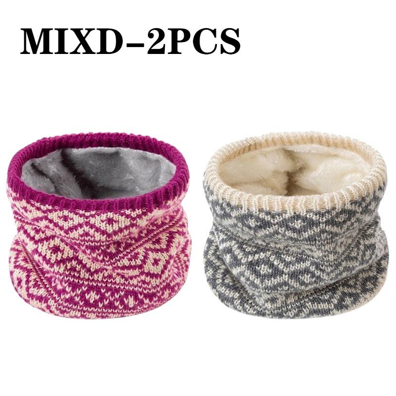 Fashion Soft Knitted Neck Warmer Sports Scarf for Women Men Face Cover Winter Running Skating Hiking Cold-Proof Thick Collar