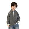Boys and Girls Long Sleeve Hoodie Color Casual Pullover for Kids