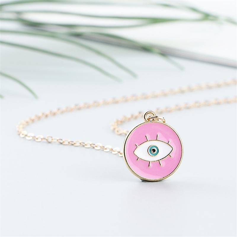 Bellissimo Collana Pendenti Occhi di Cristallo Turco Malocchio Per Donne Regali Gioielli Semplici Collane Catena Maglione
