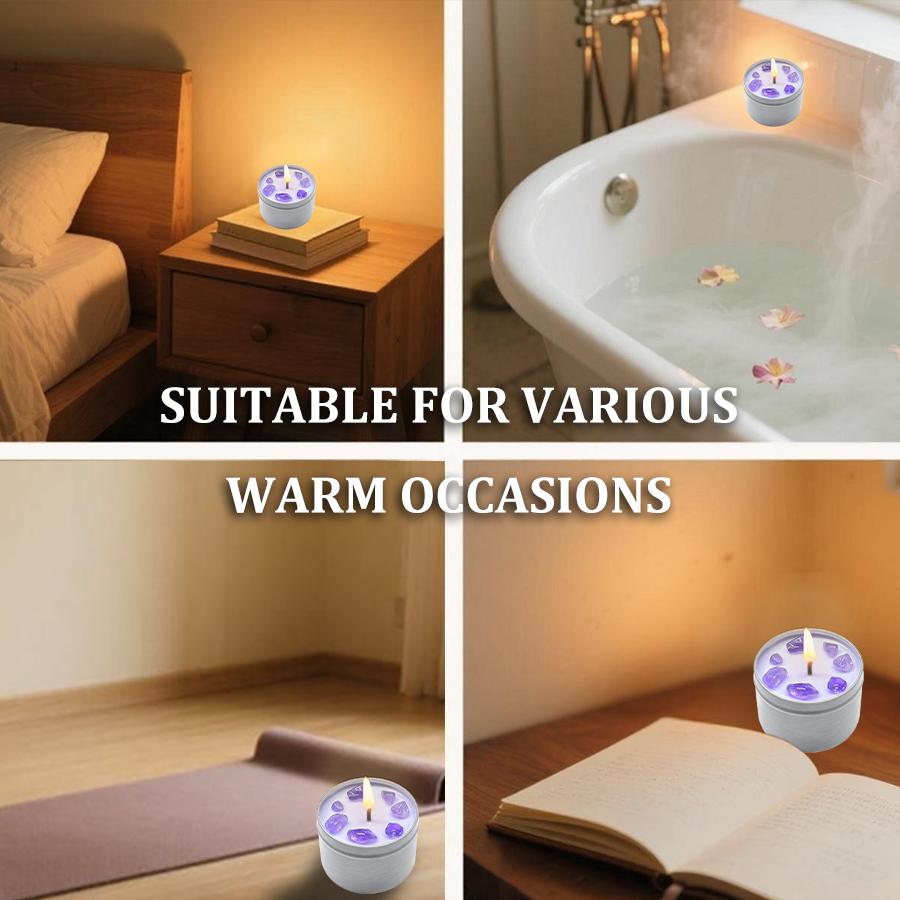 Scented Candles – 3oz Crystal Ritual Scented Candle with Soy Wax, Suitable Daily Use, Holiday Gifts, Use Halloween Home Decor