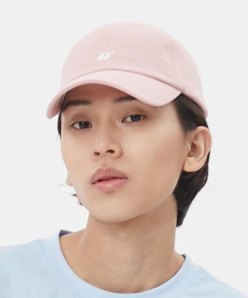 DOLPHIN WAVE APPAREL Dolphin Initial Embroidery Ball Cap Light Pink
