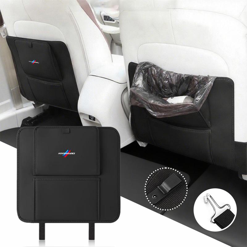 Leather Car Anti-Kick Pad Seat Back Protector Storage Pocket For BMW 1 2 3 4 5 Series X1 X3 X4 X5 X7 G20 G38 E30 F39 F48 E36 E39