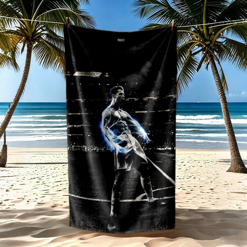 Cristiano Ronaldo Beach Towel High Absorbency Quickdry Comfortable Lightweight