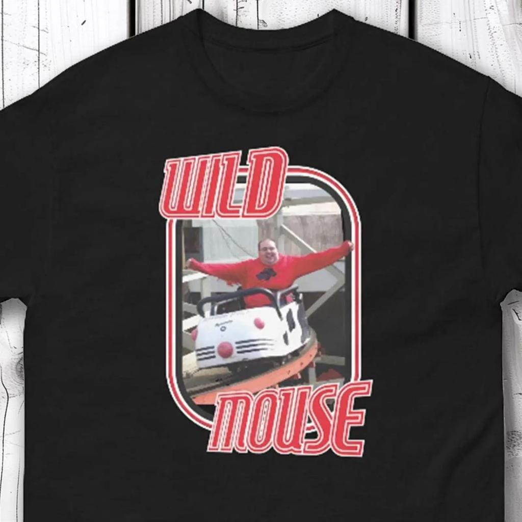 Wild Mouse T Shirt Blackpool Pleasure Beach Tribute Rollercoaster Fan For Him Or Her Vintage Breathable Graphic Casual