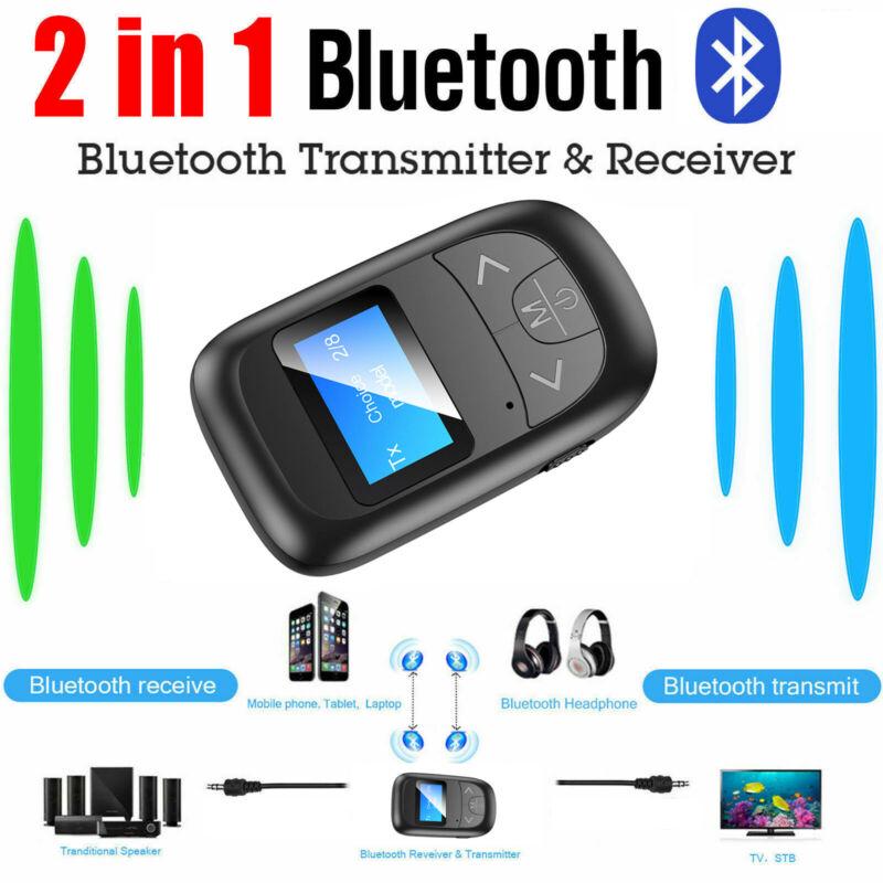 Nouvel adaptateur Bluetooth 5.0 avec écran LCD, récepteur et émetteur Bluetooth, deux en un, appel mains libres