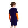 Unisex Kinder Adaptive Kleidung Rundhals Colorblock Langarm Rücken Verdeckter Reißverschluss Spezielle Bedürfnisse Jumpsuit