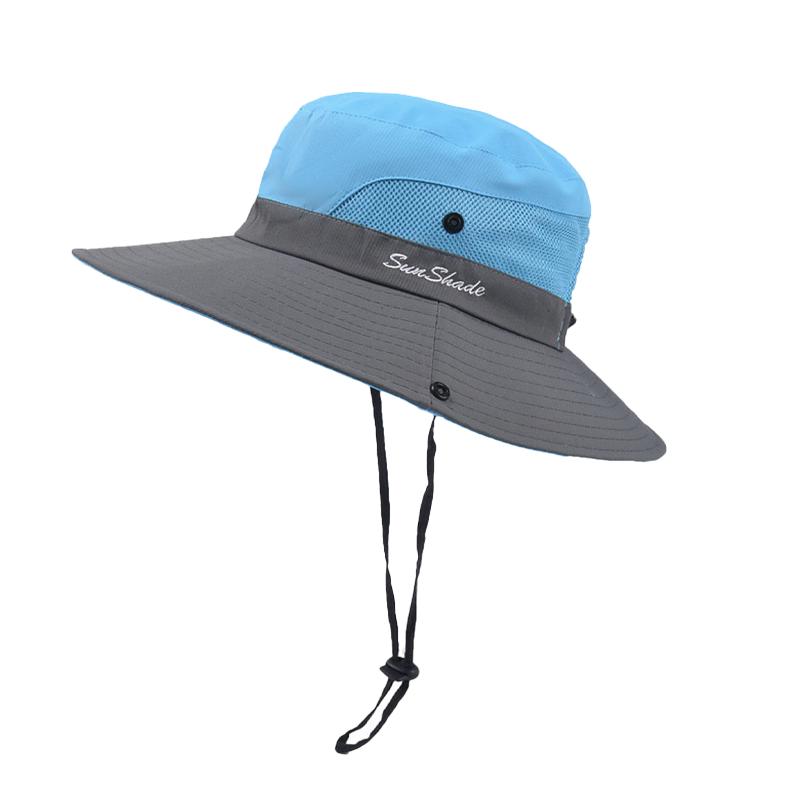 Spring/Summer Outdoor Foldable Fisherman's Hat Cycling Travel Fishing Sun Hat Mesh Breathable Mountaineering Hat