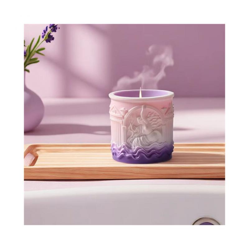 DIY Epoxidharz-Kerzenbecher, Vase, Aufbewahrung, Silikonform, die Geburt der Kreativen , Gipsbecher-Herstellungsform