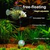 1/4pcs Aquarium Ornament Non-Toxic Home Decor Realistic Silicone Lionfish Floating Fake Fish Glow-in-the-Dark Artificial