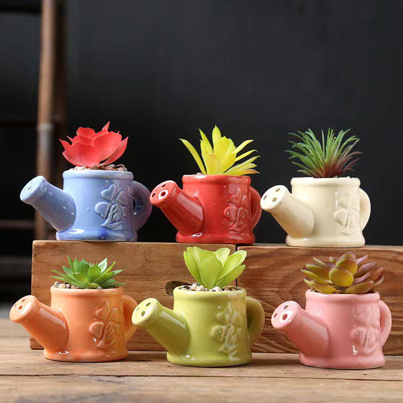 Handmade Ceramic Succulent Flower Pot - Creative, Simple, Fresh Design