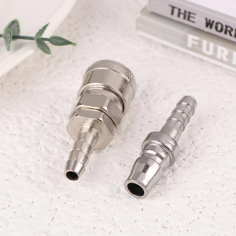 2Pcs Pneumatic Fitting C Type Quick Coupling Connector Coupler For 8Mm Compressor Ph20+Sh20