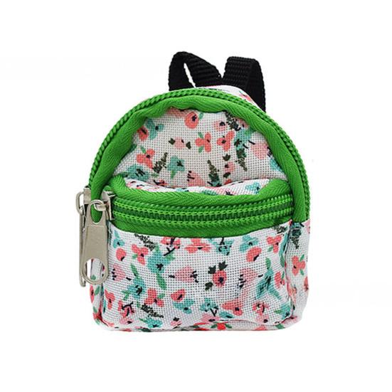 Mini Backpack Coin Purse, Scratch Resistant Zippered Compartment Keychain Bag, Waterproof Oxford Cloth Earphone Case