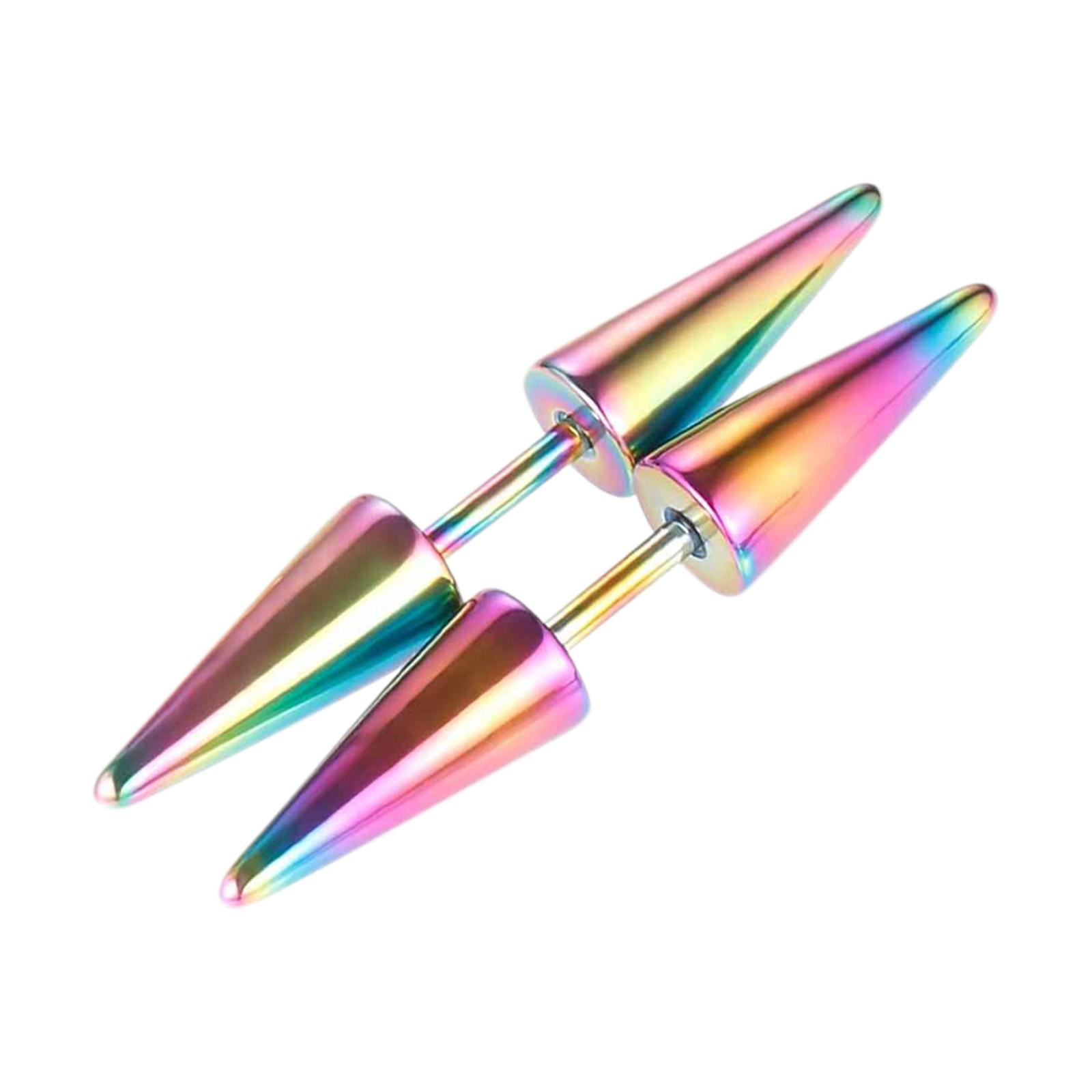 

Серьги в стиле хип-хоп из нержавеющей стали, серьги в стиле панк, персонализированные аксессуары, серьги One Size