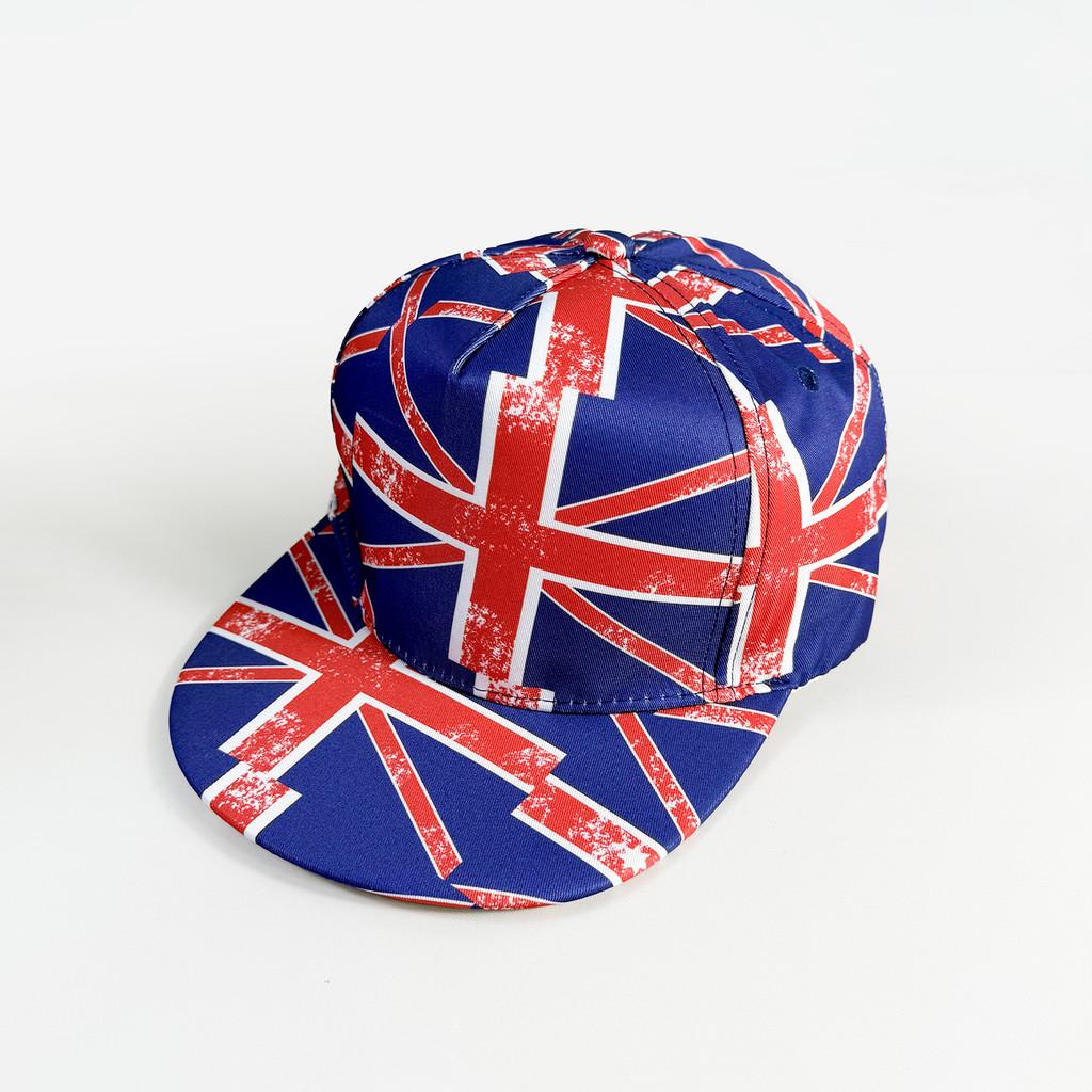 Ausgebleichte Print Flache Kappe Mit Breiter Krempe Sonnenschutz Für Outdoor-Fans