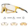 Kapvoe Gold Photochromic Glasses Cycling  Sunglasses Men Women Sports Speed Road Mtb Mountain Bike Bicycle Cycle Eyewear Goggle