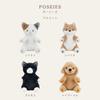 Livheart Mascot Posies Toy Poodle (approx. 16cm long) Cute Dog Plush Figurine 37770-32