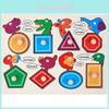 Wooden Childrens Number And Letter Puzzle Blocks Educational Toy For Early Learning