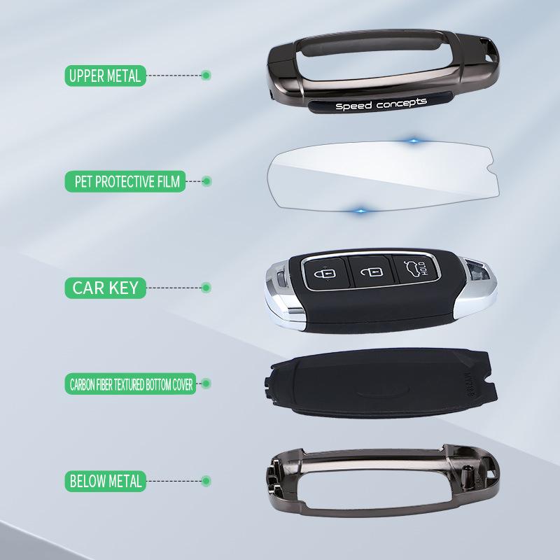 Beijing Hyundai Key Case for ix35, IX25, Sonata, Elantra, Santa Fe, Mingtu Car Supplies