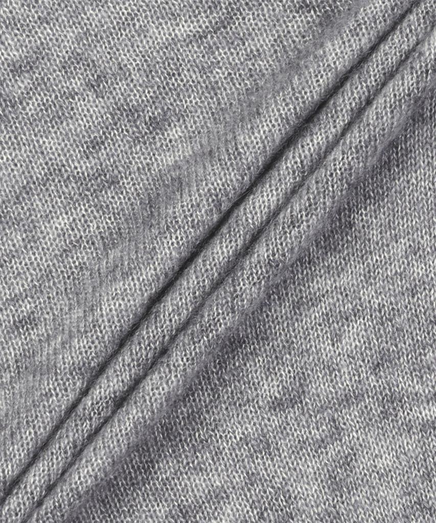 SAINT LAURENT Cashmere And Silk Round Neck Knit - Grey / 781570Y76Lz1403