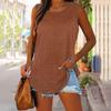 Sleeveless Tank Top for Women Casual Loose Fit Round Neck Lightweight Summer Shirt Soft Fabric Pullover Blouse