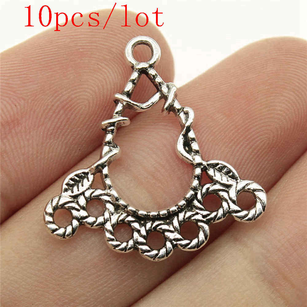 Round Perforated Earring Connectors Components Jewellery Making Supplies Art Crafts Diy Make Accessories