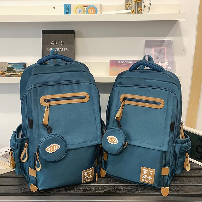 Schoolbag High-value Campus Style Lightweight and Versatile Leisure Travel Male and Female Junior High School High School Student Schoolbag Large