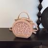 2025 Leopard Print Single Shoulder Crossbody: Women's Retro Round Handbag In Celebrity Fashion