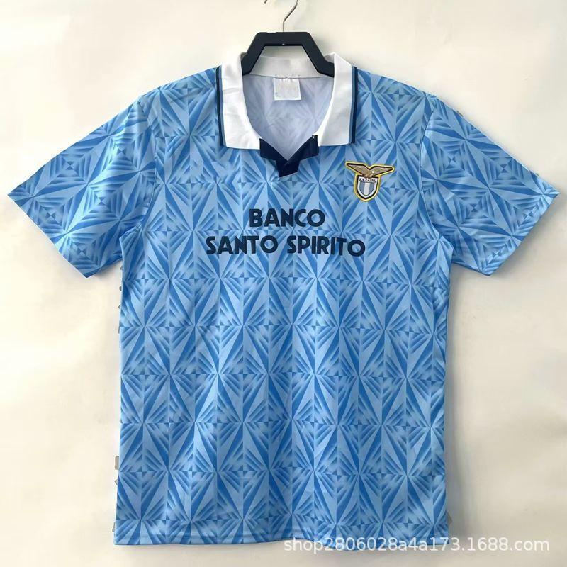Retro Vintage Football Jersey Mens Short Sleeve Soccer Shirt Bayern Munich AC Milan Lazio Man City Manchester United Brazil