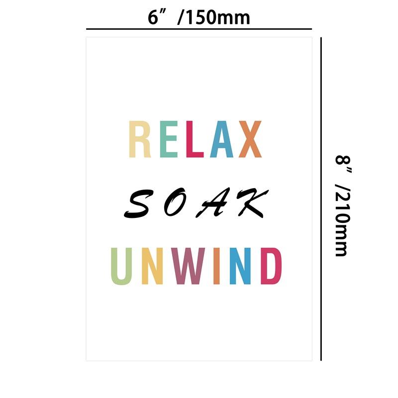 Badezimmer lustige Worte Drucke Poster Wand Bild Toilette Dekor kein Rahmen