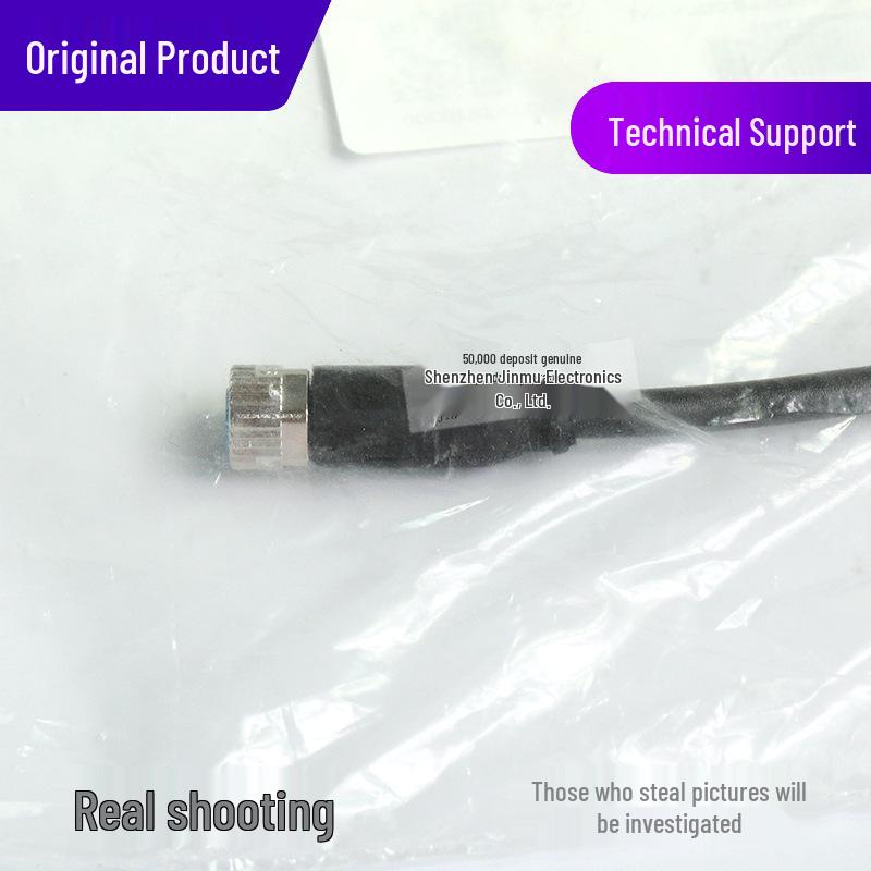 Genuine YF8U14-020UA3XLEAX 2094791 M8 4-Pin Sensor Connection Cable with Plug
