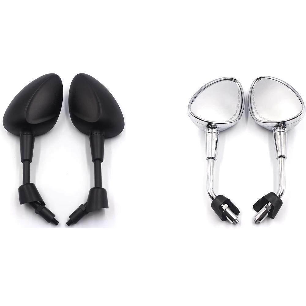Blackened Reflective Rearview Mirror for Vespa Sprint 150 - Original Style