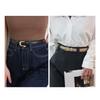 Women Belt Adjustable Length Imitation Leather Waistband Solid Color Waist Belt Dresses Shirts Pants Skirts Accessories