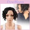 Gorgeous Short Curly Synthetic Wig For Ladies With Side Bangs In Versatile Colors