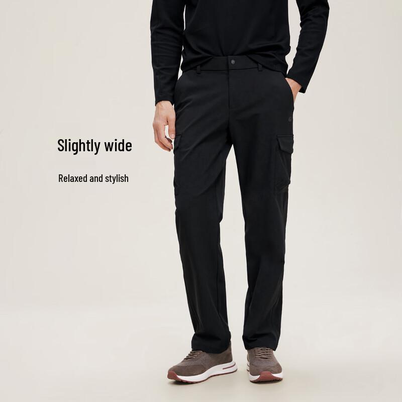 Giovanni Valentino Men's Utility Style Straight-Leg Casual Trousers