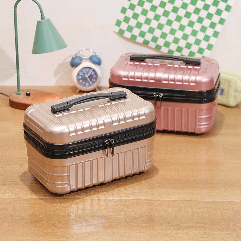 16-Inch Women's Lightweight Carry-On Suitcase & Makeup Bag with Lock