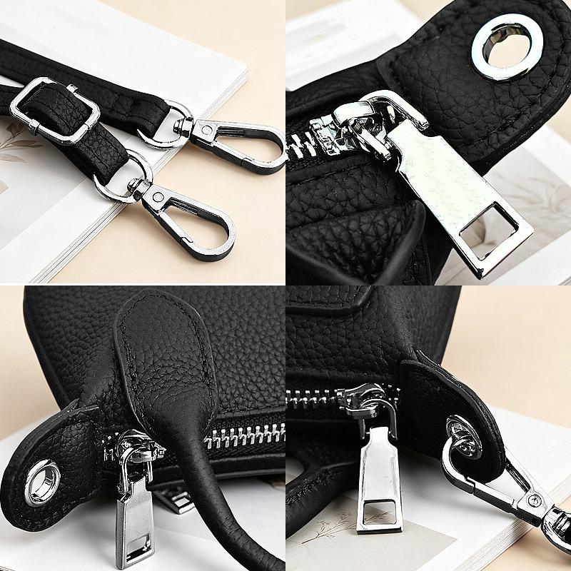Simple mini handbag women's removable shoulder strap daily messenger bag solid color messenger bag