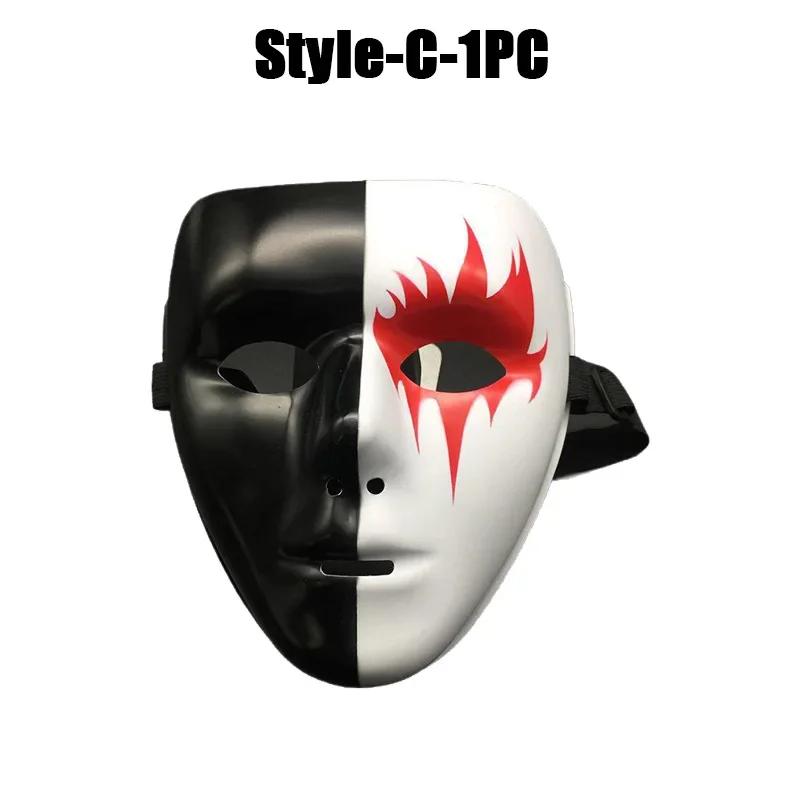 1-20PCS Halloween Cosplay Masquerade Mask Full Face Hand Painted Design for Kids and Adults Party Decoration Costume Accessories
