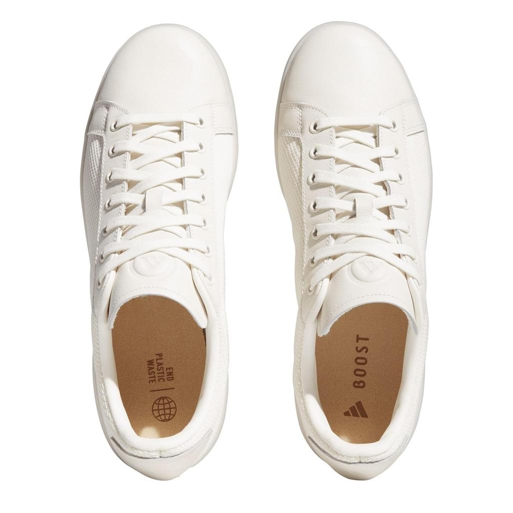 Adidas Golf Go To Spikeless 1 Golfschuhe, Herren, Kreideweiß/Alumina/Magic Beige, Größe 26,5 cm