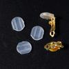 10pcs/lot Silicone Earring Clip Pad Cushion Transparent Earrings Plugs Anti-pain Pad for Jewelry Making Supplies DIY Accessories