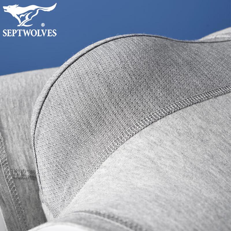 SEPTWOLVES Men's Printed Cotton Boxer Briefs 4-Pack